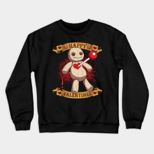 Happy Valentines Voodoo Doll Crewneck Sweatshirt